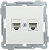 РК10-2-Б Розетка 2-ая комп. RJ45 Cat5e BOLERO белый IEK