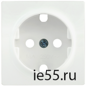 НР-1-1-ББ Накладка розетка с з/к BOLERO белый IEK