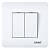 2-клавишный выключатель 10А 250В (CHINT)