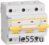 Автоматический выключатель ВА 47-100 3Р100А 10 кА  х-ка С ИЭК