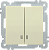 ВС10-2-1-Б Выключатель 2 клав. инд. 10А BOLERO кремовый IEK