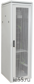 ITK Шкаф сетевой 19" LINEA N 47U 600х600 мм перфорированная передняя дверь серый