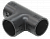 Тройник открывающийся TI32G IEK черный