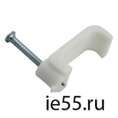 Скоба крепёжная 5 мм 1/100 шт (квадратная) ЭНЕРГИЯ