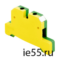 Зажим клеммный(наборный) на DIN-рейку ж/зел ЕК - 4 мм ( 20шт/уп)