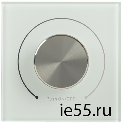 Диммер поворотный DALI (Broadcast) 125мА стекло белый IEK