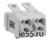Клемма пружинная соединительная КСПн2-L+N IEK