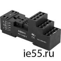 Разъем для реле PYF-144BE/3 RP-40X.XXXX 2-х ярусная самозажим (релейная база, колодка, розетка, РРМ)