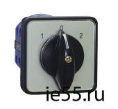 Кулачковый переключатель LW32-25/C02/1 , 25А, 2Р, "0-1" (CHINT)