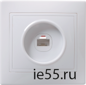 РК10-КБ Розетка 1местн. комп. КВАРТА (белый)