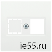 НТ12-1-ББ Накладка телеф. RJ12/HDMI BOLERO белый IEK