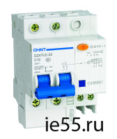 Дифференциальный автоматический выключатель DZ47LE-32 2P 25A 100mA тип AC х-ка С 6kA (CHI 101000717