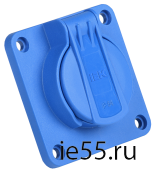 РП17-3 Роз. пан. 2Р+РЕ 16А у/ф з/к кр. IP54 син. MAGNUM IEK