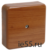 Коробка распаячная КМ для о/п 75х75х20мм дуб IEK