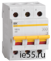 Выключатель нагрузки (мини-рубильник) ВН-32 3Р  40А ИЭК