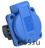 РП12-3 Роз. пан. 2Р+РЕ 16А з/к с кр. IP54 син. MAGNUM IEK