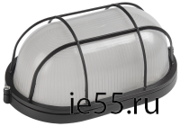 Светильник НПП1202 черный/овал с реш. 100Вт IP54  ИЭК