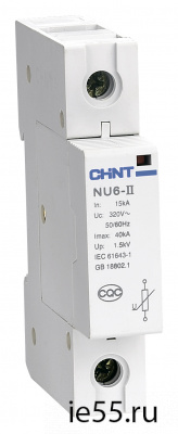 Ограничитель имп. перенапр. NU6-Ⅱ 4Р In=25kA Uc=460B Im=60kA（CHINT）