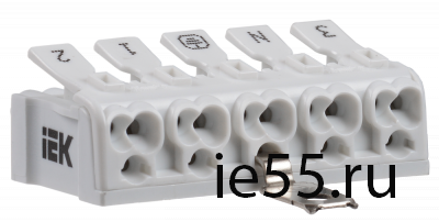 Клемма пружинная соединительная КСПз5-3L+N+PE IEK