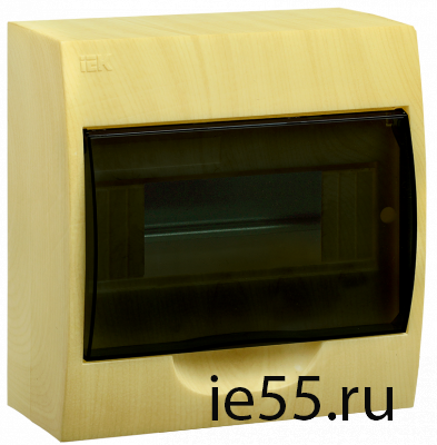 Корпус модульный пласт. навесной ЩРН-П-8 (сосна) IP41 IEK