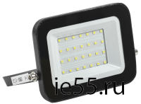 Прожектор СДО 06-30 светодиодный черный IP65 6500 K IEK