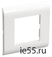 Рамка для КМКУ на 2 модуля белая IEK