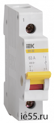 Выключатель нагрузки (мини-рубильник) ВН-32 1Р 32А ИЭК