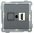 РHDMI-0-Б Розетка HDMI BOLERO антрацит IEK