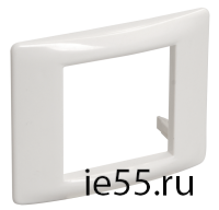 Рамка и суппорт универсальные на 2 модуля белые IEK
